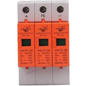 GVEXLUOQ 3P DC 1000 V 500 V 800 V 20KA ~ 40KA SPD Huis Overspanningsbeveiliging Beschermende laagspanning PV Zonne-afleider Apparaat Overspanningsbeveiliging (DC 500V)
