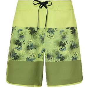Oakley Session Recycled Boardshort Zwemshorts 19 inch, bloem 3D lichtgroen, 40 heren, Bloem 3D Lichtgroen, 40