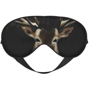 CRJSYCBYB Herten Gedrukt Zacht Oogmasker Slapen Oogmasker Reizend Oogmasker