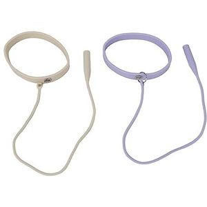 Wimper Tweezer Protector Armband, 2 Stks Paars Wit Wimper Pincet Houder Armband Gladmakende Oppervlakken voor Dagelijks Gebruik