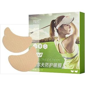 Golfpatch, ooglapje voor golf, UV-bescherming, oogmasker, verkoelend, vochtinbrengende gelei-patch, ideaal voor wandelen, golf, hardlopen, fietsen Qiongni