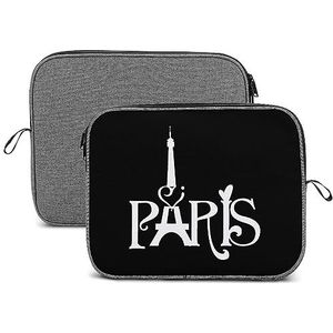 Parijs Eiffeltoren Laptop Sleeve Case Beschermende Notebook Draagtas Reizen Aktetas 14 inch