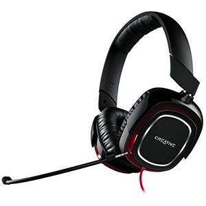 Creative HS-880 Draco 2 - opvouwbare gaming headset (oorsluitend [over-ear] voor geluidsafscherming, stalen kernbeugel) zwart