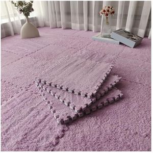 Zeyeo - Vloermatten - 12x12 inch - 45 Stuks - In Elkaar Grijpende - Paars