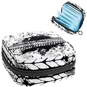 Maandverband Opbergtas, Menstruatie Cup Pouch Tampon Bag, Periode Pads Houder Organizer voor Vrouwen Meisjes, Dirt Offroad Type Trace