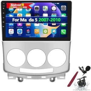Android 15 autoradio voor M-azda 5 (2007-2010) 9 inch 2K touchscreen Android hoofdunit multimedia speler met Carplay, GPS-navigatie, BT, 5G WiFi, DSP, SWC,Y2