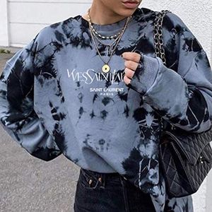 PKYGXZ Vrouwen Lange Mouwen T-Shirt Abstracte Gezicht Ogen Wit Vrouwen Graphic Hoodies Oversized Designer Sweatshirt Losse Casual Streetwear T-Shirt