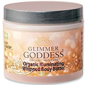 Organische Diamond Body Shimmer Whipped Body Butter - Sexy Sparkle Voor Natuurlijke Huiduitstraling - Chemische Vrije Glinsterende Moisturizer - Glimmer Goddess