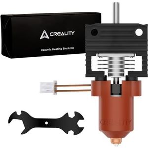Officiële Creality K1/K1 Max/K1C Hot-end Upgrade Kit K1-serie keramische verwarmingsblokkit, 3D-printer hotend met geïntegreerd snelwisselmondstuk, ondersteunt 300 °C hoge temperatuur, 600 mm/s hoge