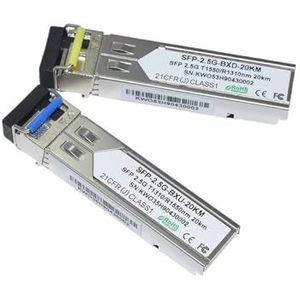 2.5G SFP 1310 nm/1550 nm 20 km Dual LC mannelijk transceiver