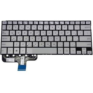 Amerikaans Arabisch toetsenbord voor ASUS UX301 voor Zenbook UX301LA UX301LG Laptoptoetsenborden Blauw Zilveren Toetsen 362AUK00 362BAR00(Arabic silver)