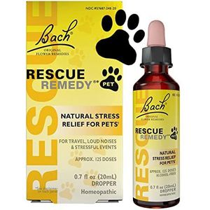 BACH FLOWER REMEDIES Rescue Remedy Pet - Natural Stress Relief For Pets 20 mL