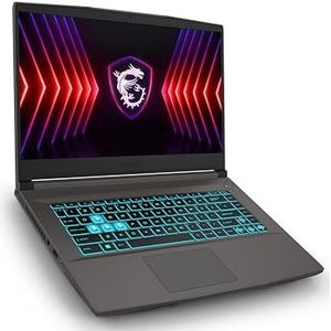 MSI Thin 15 B13UC-1851IT, Notebook Gaming, 15,6 inch FHD 144Hz, i7-13620H, Nvidia RTX 3050 4 GB GDDR6, 16 GB RAM DDR4 3200MHz, 512GB SSD PCIe4, WiFi 6E, Win 11 Home [Layout en Italiaanse garantie]