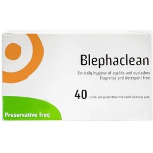 Blephaclean 40 steriele oogleden veegt voor blefaritis af door Blephaclean