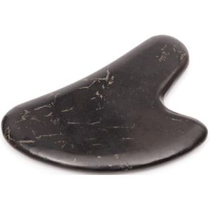 Igox Gua Sha Stone natuurlijke shungit massageroller van shungite stenen, gezichtsmassage voor zwellingen van de ogen, huidversteviging van het gezicht, origineel