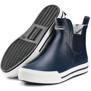 Ultrapower Unisex rubberlaarzen | regenlaarzen gemaakt van het materiaal rubber l | halfhoog modderlaarzen | geborsteld design | maten 36-47, Havsteg Blauw Wit, 41 EU