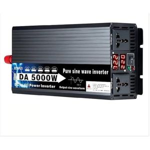 Spanningsomvormer 4000W 5000W DC 12V 24V 48V 60V 72V Naar AC 110V 220V Zonne-energie Auto-omvormers Met Dubbel Digitaal Display En Zuivere Sinusomvormer Omvormer(72V,230V(50Hz),5000W)