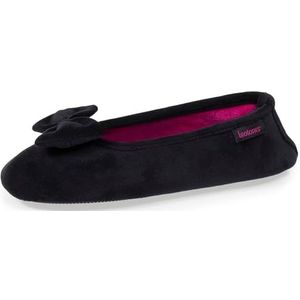 Isotoner - Ballerina's - Zwart - Pantoffels voor Dames