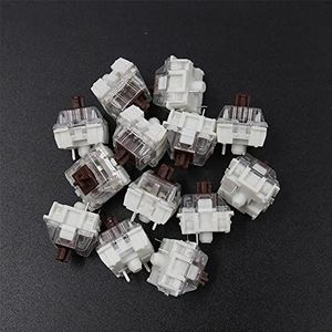 Zwart Blauw Bruin Rood Mechanisch Toetsenbord Schakelaars voor CIY Sockets SMD 3Pin Dunne Pins Gaming Toetsenbord Schakelaars Compatibel voor MX Schakelaar (100STKS) (bruin)