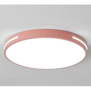 Wmmner Traploos dimbare led-plafondlamp, eenvoudig te installeren, ronde plafondlamp, modern, rond, dicht bij het plafond, geïntegreerd paneel licht voor slaapkamer, keuken, woonkamer/R