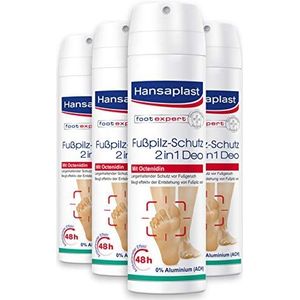 4x Hansaplast Fußpilzschutz 2in1 Deo 150 ml - B01MUF4OXN | Flasche (150 ml)