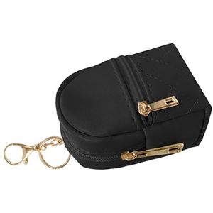 CLOTHBAG Kleine Rugzak Sleutelhanger Cosmetische Opbergtas voor Vrouwen Lippenstiften Houder Reizen Make-up Organisatoren Elegant, Zwart, Size 2.43x1.77x3.86inch