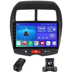 Android autoradio 2 Din geldt voor Mitsubishi RVR Outlander Sport ASX 1 2010-2016 met Draadloze Carplay Android Auto 9 inch met Bluetooth FM+ Achteruitrijcamera/Stuurwielbediening(X1)