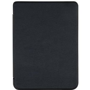Slim Case Geschikt for Kobo Clara HD 6 Inch Ebook N249 Smart Beschermende Shell Auto Sleep/Wake Cover PU Leer Ereader Skin (Color : Black)