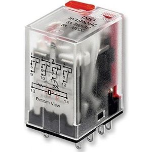 Best Price Square Plug IN 4POLE Test Button LED 24VDC HY41PN24DC door IMO Precision Controls