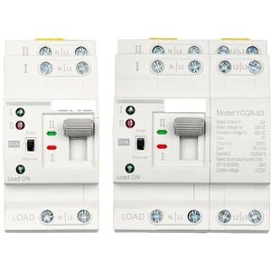 Din-rail 2P 4P ATS Dual Power Transfer Switch Elektrische keuzeschakelaar, ononderbroken stroomvoorziening, 25A 40A 63A (110V, 4P 40A)