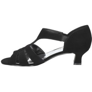Easy Street Essie sandaal met hak voor dames, Zwarte Lamy, 5 UK X-Wide