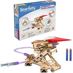 SNUNGPHIR Smartivity Hydraulische launcher voor jongens en meisjes van 6+ jaar, STEM, leren, educatief en bouwspeelgoed, cadeau (veelkleurig)