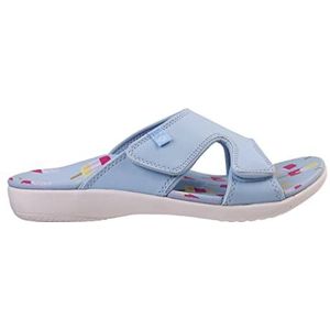 Spenco Kholo Beach Slide Sandaal voor dames, Lichtblauw, 4 UK Wide