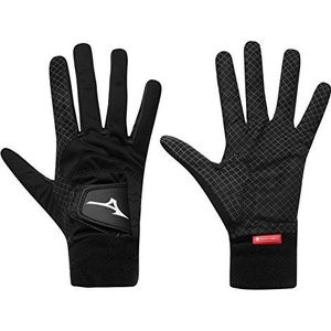 Mizuno Heren Thermagrip handschoenen (zwart, medium)