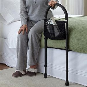 Bedhekken, Bedsteunrails for ouderen, bedzijleuning, in hoogte verstelbare veiligheidshandrail for volwassenen bij het in- en uit bed stappen