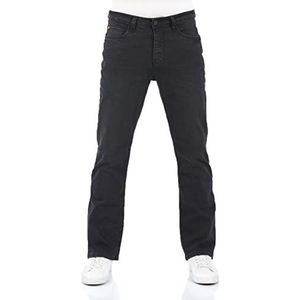 riverso Jeans Heren Bootcut RIVFalko Denim Stretch Zwart Blauw Grijs 29W - 40W 30L - 36L, Black Denim (B122), 36W / 34L