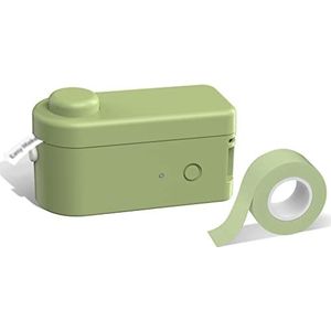 WMMNHY Draagbare mini-pocketprinter Thermische labelprinter Draadloze connectiviteit Inkless Print Stickers(Argento)