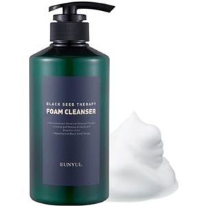 EUNYUL Black Seed Facial Cleansing Foam 500 ml groot formaat Korea huidverzorging gezichtsreinigingsschuim & dieptereinigingsschuim reiniging gezichtsreinigingsgel natuurlijke ingrediënten