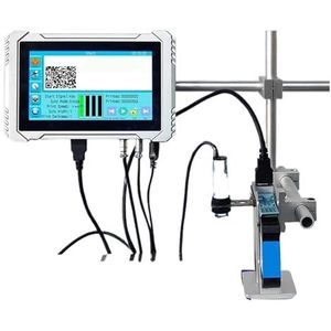 12,7 mm 28-talig automatische codeermachine masker online inkjetprinter thermisch Breed printmateriaal(Printer 1 blue ink)