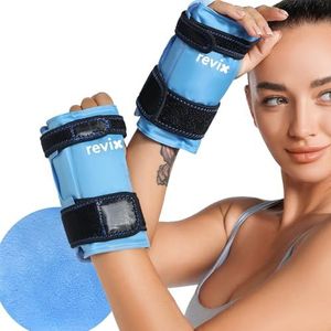REVIX Pols Ice Pack Wrap voor onmiddellijke verlichting van handpijn, behandeling van carpaal tunnel en handduim, handsteun brace koud kompres therapie Refreezable, 2 stuks
