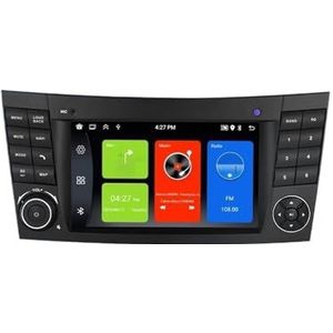 Carplay Android 13 Compatibel met Mercedes Benz E-Klasse S211 W211 CLS-Klasse C219 2002-2010 Autoradio Multimedia Video Stereospeler(2G 32G)