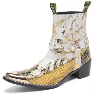 Sendra 1918 Pete Zwart Dames Heren Biker Basic Western Cowboylaarzen Vierkante Neus Leren Zool Beetj 3