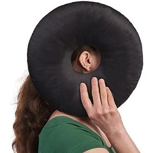 Piercingkussen voor Zijslapers | Donut Oorkussen met Gat | Verstelbare Vulling voor Pijnverlichting | Comfortabel Kussen voor Oorpiercings & Geïrriteerde Oren | Drukverlagend Oorkussen