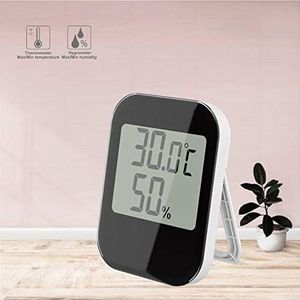 Thermometer hygrometer Indoor Kamer Hygrometer Thermometer LCD Digitale Temperatuur Vochtigheid Meter Klok Thermometer hygrometer voor binnen