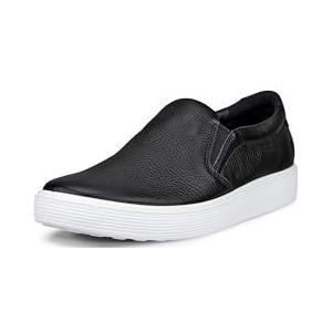 ECCO Dames Soft 60 Premium Slip-on Sneaker, Zwart, 6/6.5 UK, Zwart, 6/6.5 UK