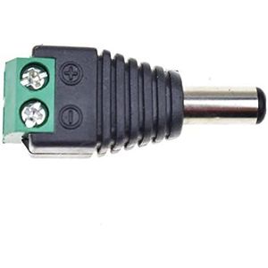 5 stks 12 V Mannelijke Vrouwelijke 2.1x5.5 MM 2.5x5.5 MM DC Power Jack Plug Connector (5.5x2.1 Mannelijk)