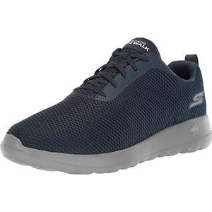 Skechers Heren Go Walk Max-54601 Sneaker, Navy Textiel Grijs Trim, 44 EU