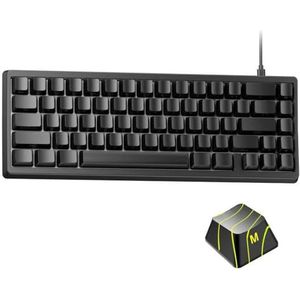 Phantom RGB RGB Backlit Hot Swappable mechanisch toetsenbord met IMD-Tech QMK toetsen via aangepaste lay-outs (Topografisch toetsenbord)