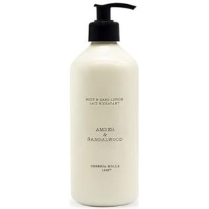 Cereria Mollá | 1899 Amber & Sandalwood vochtinbrengende crème voor lichaam en handen, 500 ml