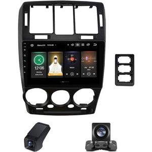 Autoradio 2 Din Bluetooth met Carplay en Android Auto,geldt voor Hyundai Getz 1 2002-2011 9 inch met touchscreen stereo auto ondersteunt RDS GPS stuurbediening Achteruitrijcamera(B,NF-1)